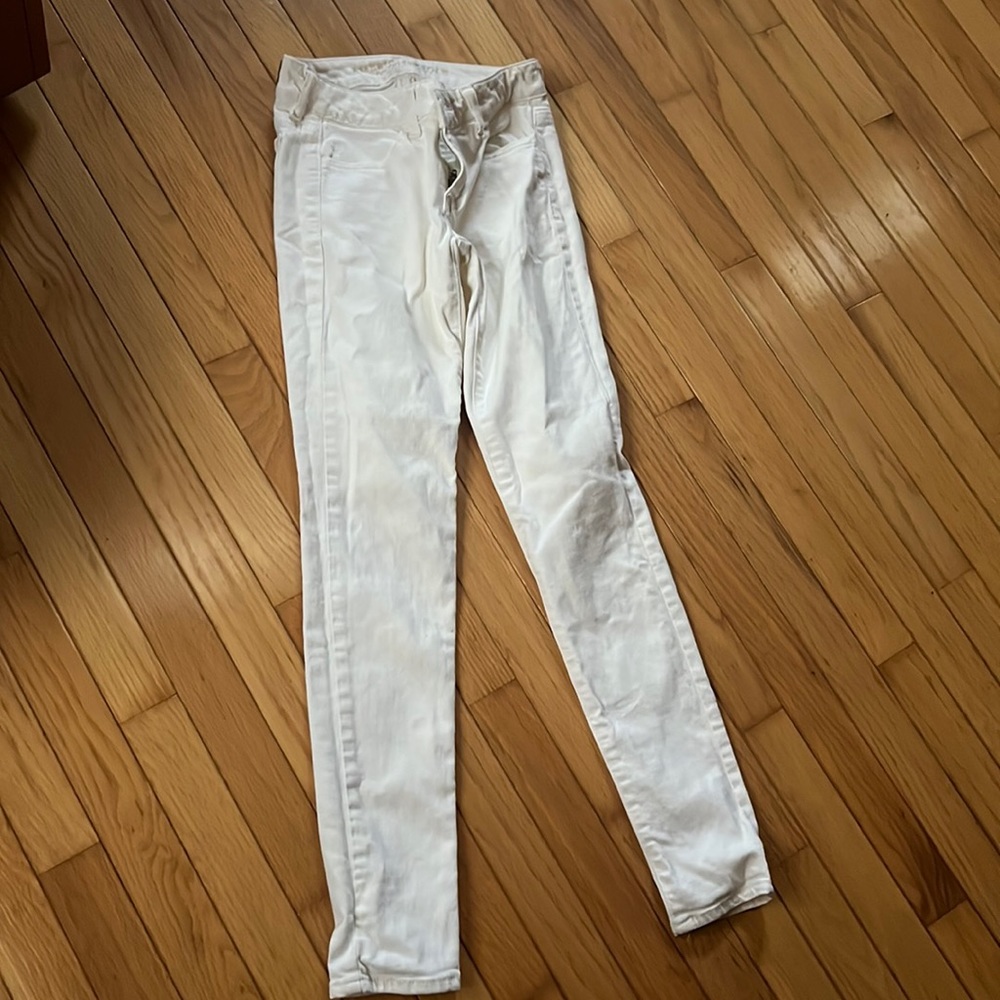 American eagle white jean sz0